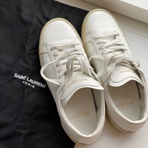 Saint Laurent Court Classic White Sneakers 👟